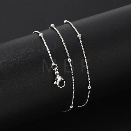 Brass Satellite Chains Necklaces for Women NJEW-D302-33P-1