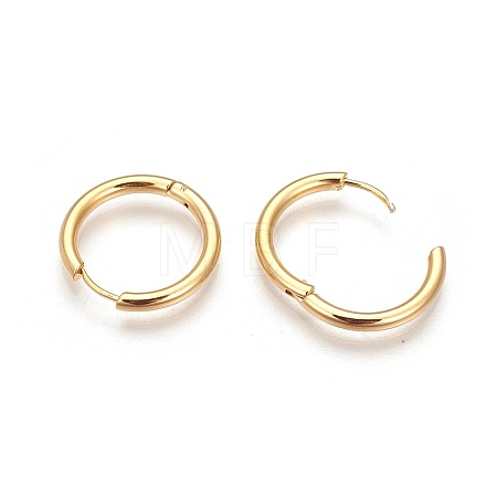 304 Stainless Steel Hoop Earrings EJEW-P177-G-26-1
