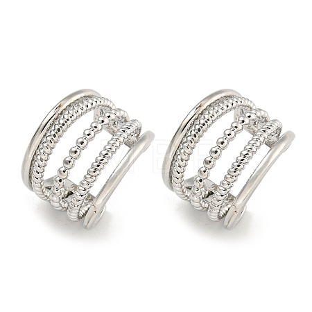 Brass Cuff Earrings EJEW-C104-100P-1