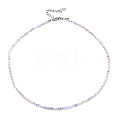 Bling Glass Beaded Necklace for Women NJEW-PH01492-04-1