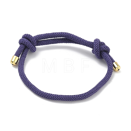 Adjustable Nylon Round Milan Cord Slider Bracelet Making FB-H001-01G-02-1