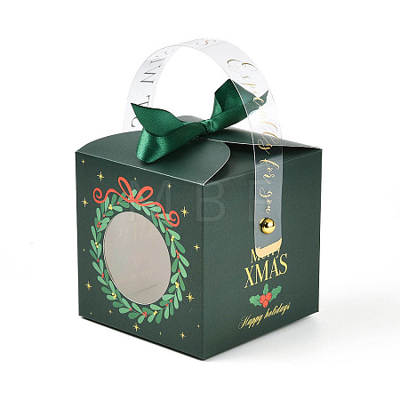Christmas Wreath Folding Gift Tote Boxes CON-M007-01B-01-1