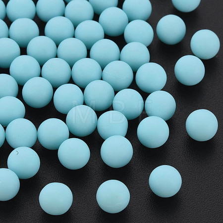 Opaque Acrylic Beads PAB702Y-B01-07-1