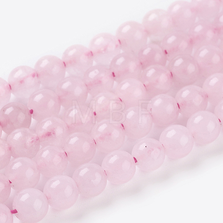 Natural Rose Quartz Beads Strands X-G-C076-4mm-3-1