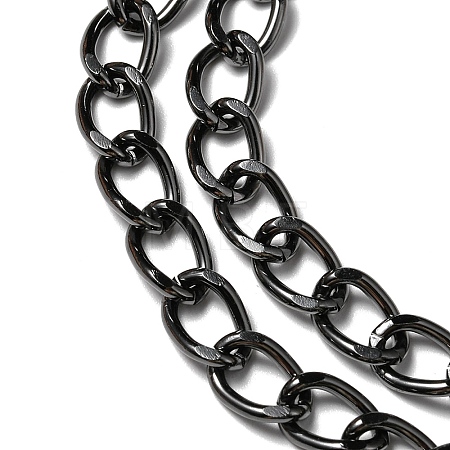 Aluminium Twisted Curb Chains CHA-YW0001-07B-1