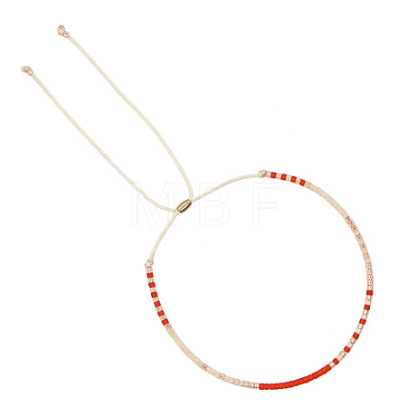 Adjustable Plastic Beaded Slider Bracelets YS6543-15-1
