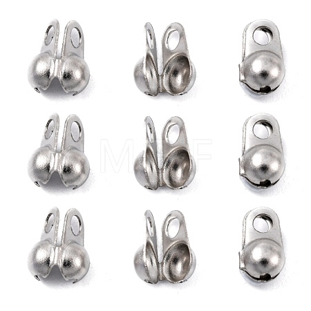 Tarnish Resistant 304 Stainless Steel Bead Tips X-STAS-R063-22-1