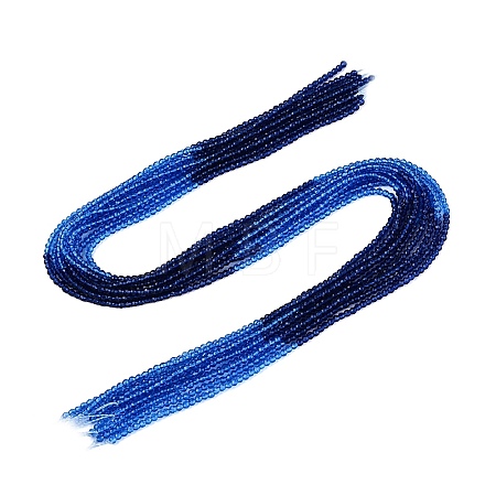 Transparent Glass Beads Strands GLAA-N074-01A-14-1