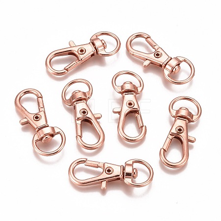 Alloy Swivel Lobster Claw Clasps IFIN-E548Y-RG-1