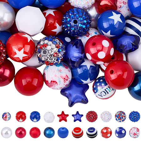 Independence Day Themed DIY Beads Kits DIY-BM0002-83-1