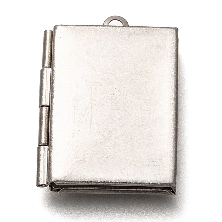 Non-Tarnish 316 Stainless Steel Locket Pendants X-STAS-P267-01P-1