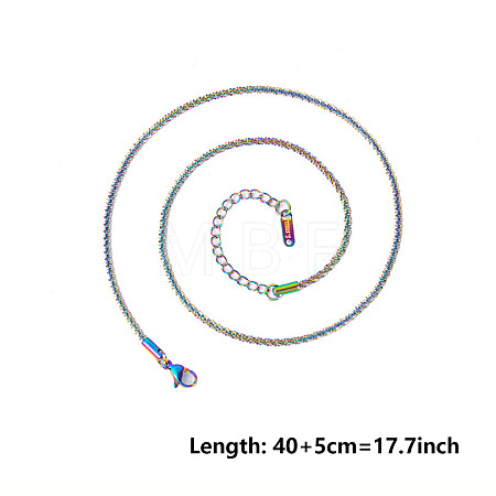 Unisex 304 Stainless Steel Chains Necklaces PX8317-5-1