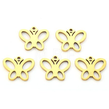 PVD Vacuum Plating 304 Stainless Steel Charms STAS-N092-26G-1