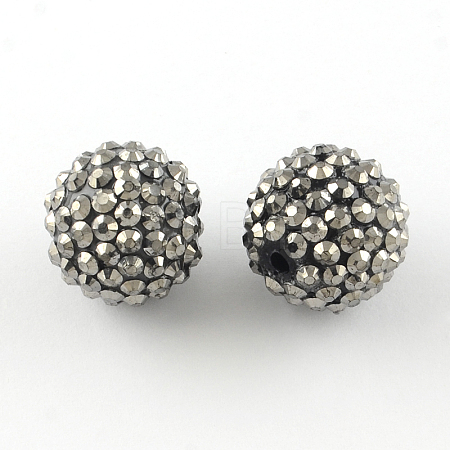 Resin Rhinestone Beads RESI-S315-18x20-02-1