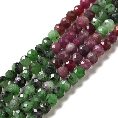 Natural Ruby in Zoisite Beads Strands G-I341-13A-1