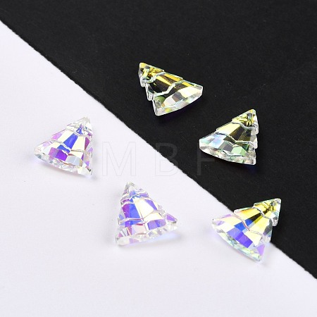 Glass Rhinestone Pendants RGLA-O002-A01-001AB-1