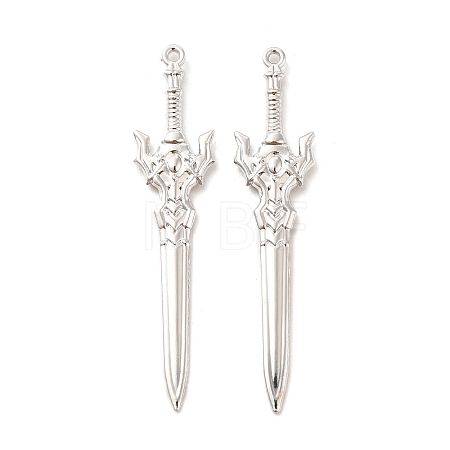 Rack Plating Alloy Big Pendants PALLOY-E025-05P-1