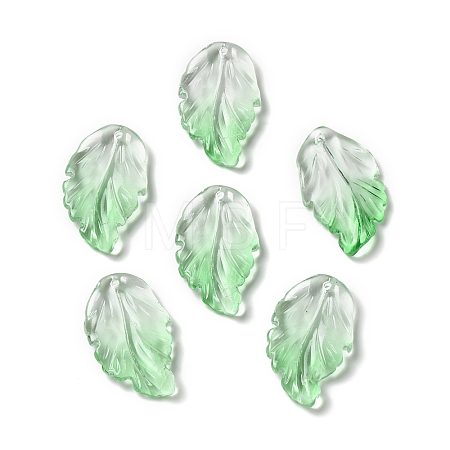 Dyed & Heated Glass Pendants GLAA-B009-06C-1