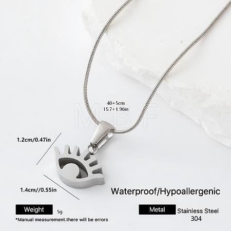 304 Stainless Steel Pendant Necklaces DT5242-5-1