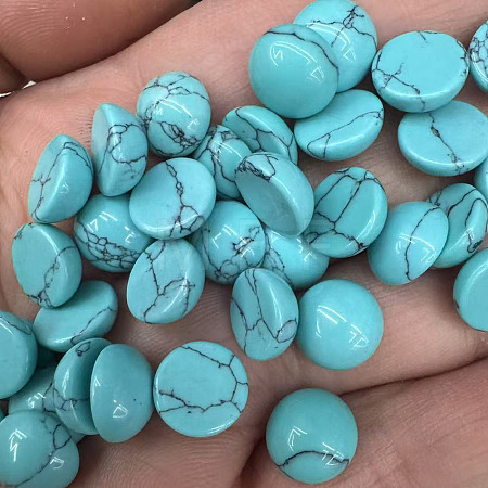 Synthetic Turquoise Cabochons G-H001-56A-1