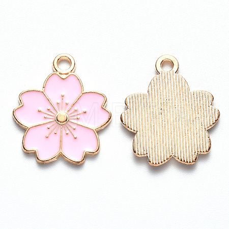 Alloy Enamel Pendants X-ENAM-S121-115B-1
