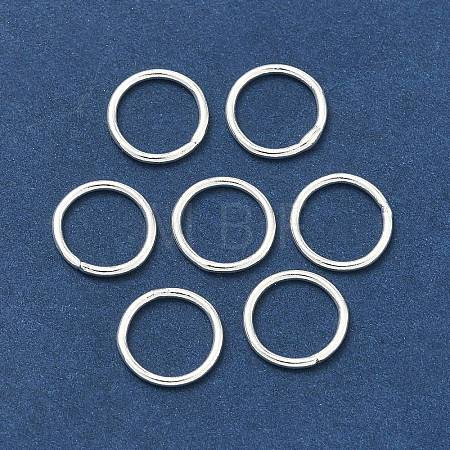 Eco-Friendly Brass Round Rings KK-M165-10mm-02S-RS-1