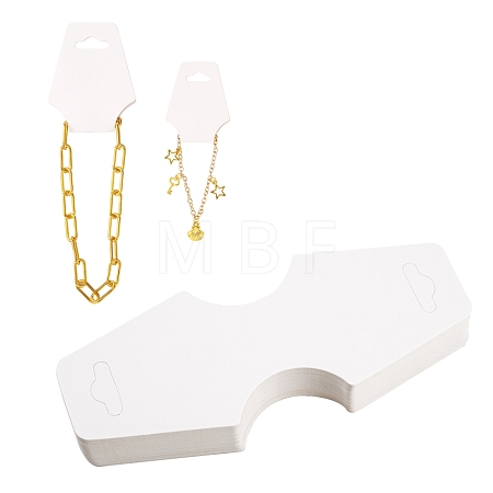 White Necklace Jewellery Displays Cards X-NDIS-ZX002-1