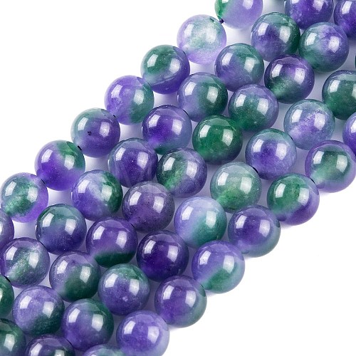 Natural Malaysia Jade Beads Strands G-A146-8mm-C12-1