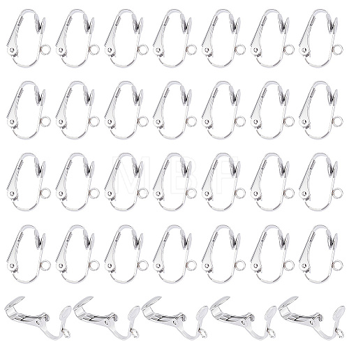 Unicraftale 50Pcs 304 Stainless Steel Clip-on Earrings Findings STAS-UN0041-08-1