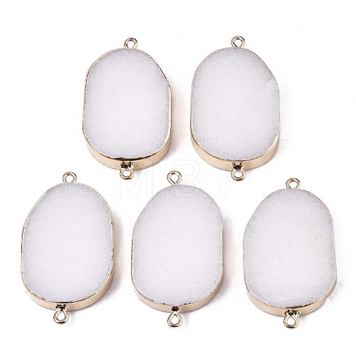 Natural White Jade Links Connectors G-S359-086-1