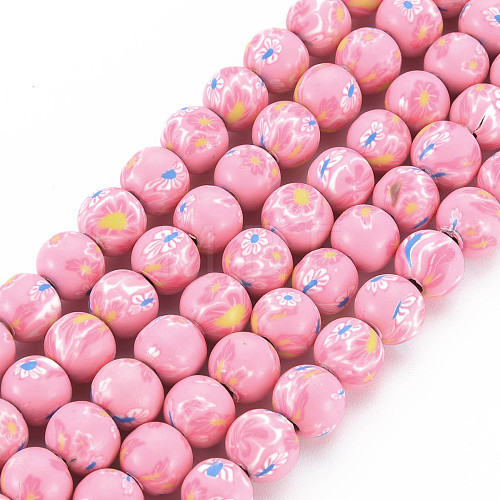 Handmade Polymer Clay Beads Strands CLAY-N008-055-05-1