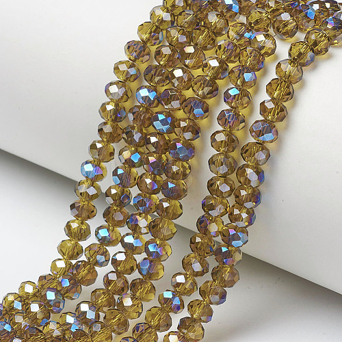 Electroplate Glass Beads Strands EGLA-A034-T4mm-I20-1