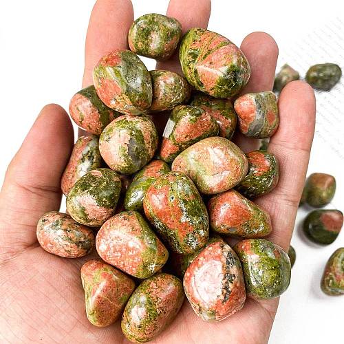 Natural Unakite Healing Stones PW-WGD7FF2-09-1