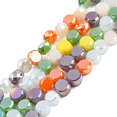 Electroplate Glass Beads Strands EGLA-N002-40A-03-1