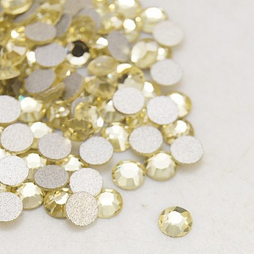 Jonquil Faceted Glass Flat Back Rhinestone for Garment X-RGLA-C002-SS12-213-1