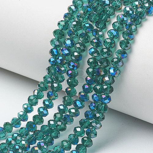 Electroplate Glass Beads Strands EGLA-A034-T2mm-I15-1