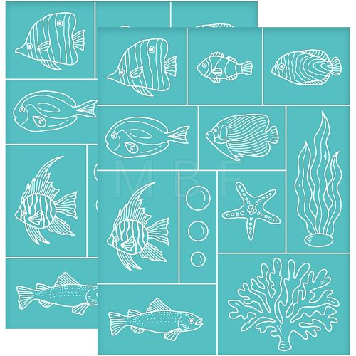 Self-Adhesive Silk Screen Printing Stencil DIY-WH0338-074-1