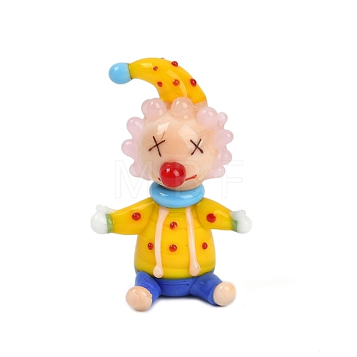 Handmade Lampwork Clown Display Decorations LAMP-Q005-12K-1