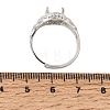Brass Micro Pave Cubic Zirconia Finger Rings CU-CBA260E-06P-5