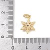 Brass Micro Pave Cubic Zirconia Charms KK-H077-02G-05-3