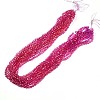 Baking Paint Transparent Glass Beads Strands DGLA-A035-T6mm-A03-1