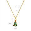 Christmas 304 Stainless Steel Enamel Pendant Necklaces FS-WGDAA96-11-1