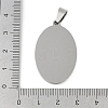 Non-Tarnish 201 Stainless Steel Pendant Cabochon Settings X-STAS-L279-012P-01-3