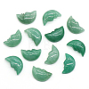 Carveing Face Crescent Moon Natural Green Aventurine Display Decorations MATO-PW0001-015H-1