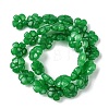 Dyed Natural Malaysia Jade Beads Strands G-H023-B18-01-3