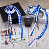 Two Tone Graduation Ribbon Leis FIND-WH0423-78A-4