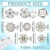 6Pcs Alloy Rhinestone Cufflinks JEWB-PH01307-2