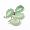 Teardrop Natural Green Aventurine Pendants G-Q368-24-2