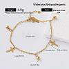 Religion 304 Stainless Steel Charm Bracelets for Women FZ6029-6-1