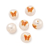 Round Natural Freshwater Pearl Beads PEAR-K009-11G-02-1